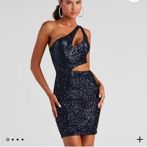 Windsor Mirror Ball Sequin Mini Dress